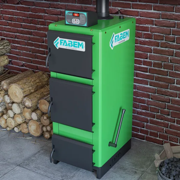 Fabem 45.000'lik odun kömür kazanı kurulmuş hali