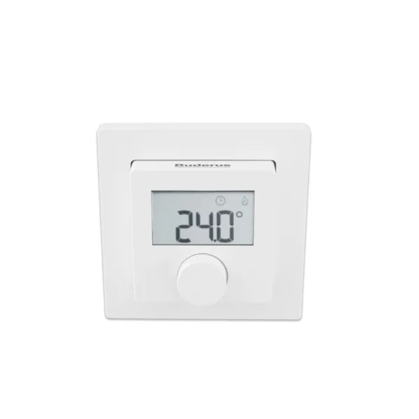 Buderus RC100.2 oda termostatı – kombi ve ısı pompası sistemleriyle uyumlu modülasyonlu termostat