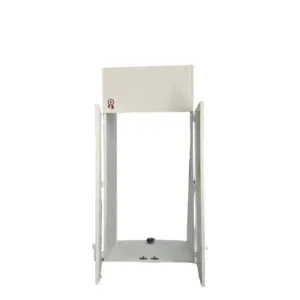 Açık halde PVC kombi dolabı 130x60x38 cm, kombi yerleştirme alanı görünen açık kapaklı dolap.