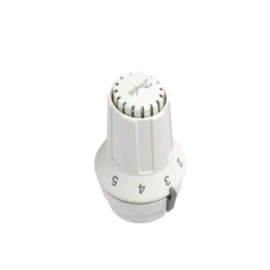 Danfoss RAS-C 5015 termostatik radyatör vanası, 15-28°C sıcaklık ayarı ve donma koruma özelliğine sahip beyaz renkli sensör.