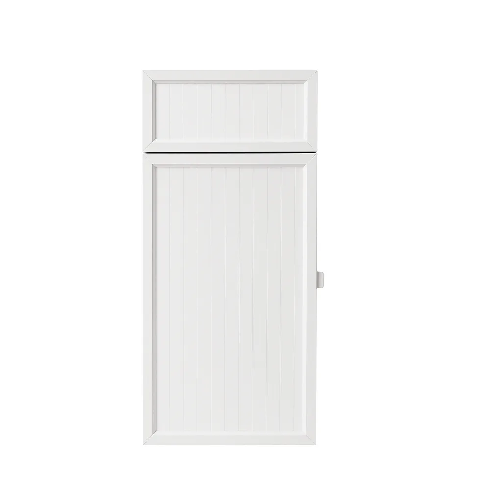 Demonte PVC kombi dolabı ön cephe görünüm – 130x58x38 cm beyaz kapaklı