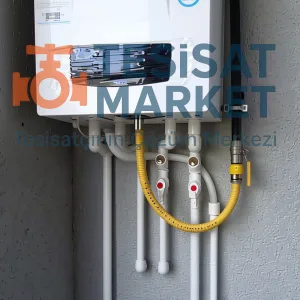 3/4 doğalgaz elektrik izolatörü kombi bağlantısında montaj uygulaması