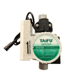 Taifu MIS130 mini hidrofor modeli, daire içi su basıncı artırma uygulamaları için kullanılan akıllı frekans kontrollü pompadır.